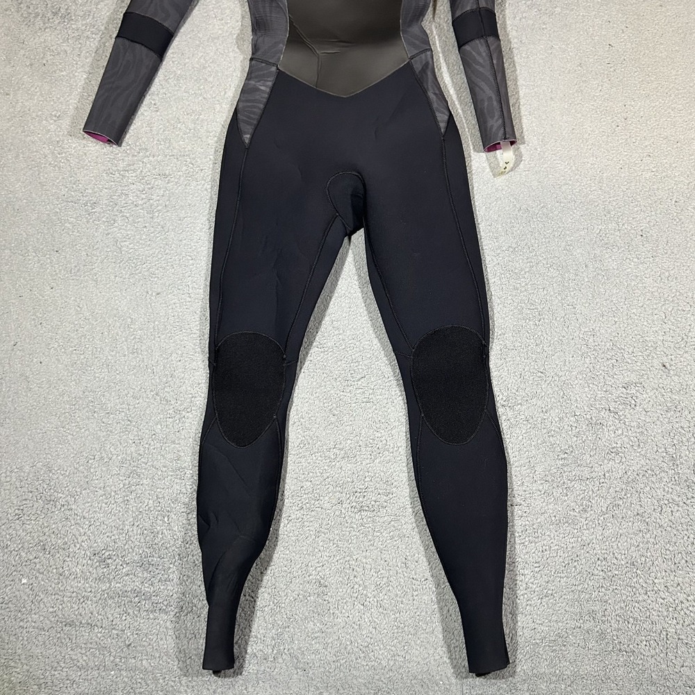 Roxy Syncro Womens Wetsuit Size 6 Grey Black Full Length Back Zip Surf Dive - Picture 4 of 8
